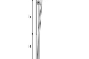 Вертикальный с верхним расположением барабана h = H+580 мм