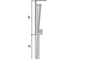 Вертикальный с нижним расположением барабана h = H+250 мм